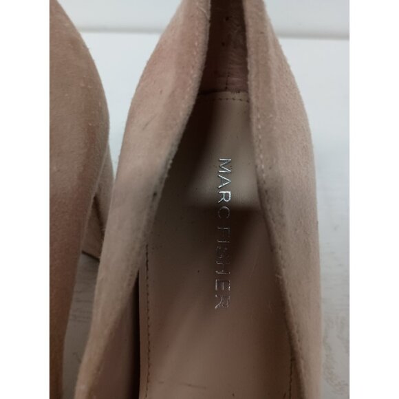 Mark Fisher Womens Clair Pumps Size 7M Pink Suede Leather Pointed Toe Heels - Picture 3 of 10